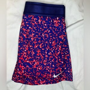 NikeCourt Dri-FIT Tennis Skort Women’s XS Blue Red Printed Athletic Shorts Skirt